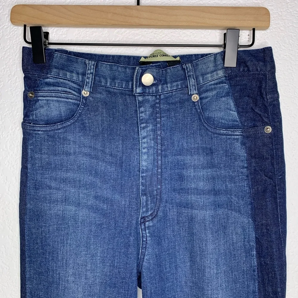 Rachel Comey jeans two tone sz 26 straight NWT Dark Blue Skinny #M2410 sample